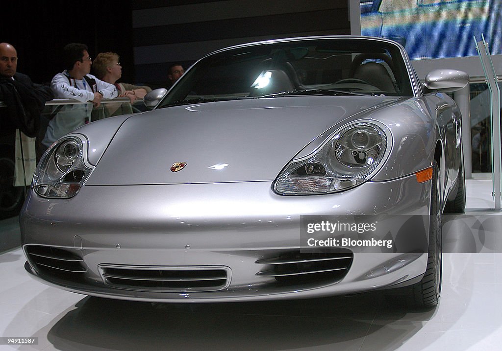 The Anniversary Porsche Boxster is shown at the North Americ