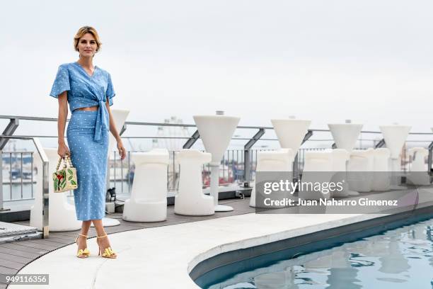 Spanish actress Amaia Salamanca poses in a portrait session during 21th Malaga Film Festival 2018 on April 20, 2018 in Malaga, Spain.