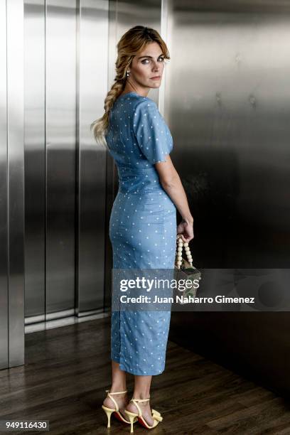 Spanish actress Amaia Salamanca poses in a portrait session during 21th Malaga Film Festival 2018 on April 20, 2018 in Malaga, Spain.