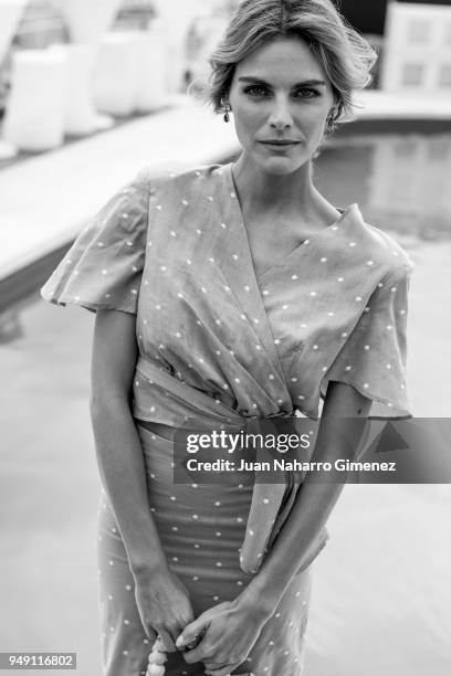 Spanish actress Amaia Salamanca poses in a portrait session during 21th Malaga Film Festival 2018 on April 20, 2018 in Malaga, Spain.