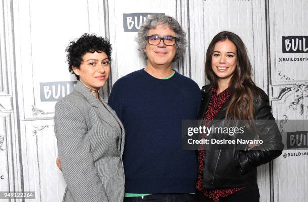 Actress Alia Shawkat, director Miguel Arteta and actress Laia Costa visit Build Series to discuss 'Duck Butter' at Build Studio on April 20, 2018 in...