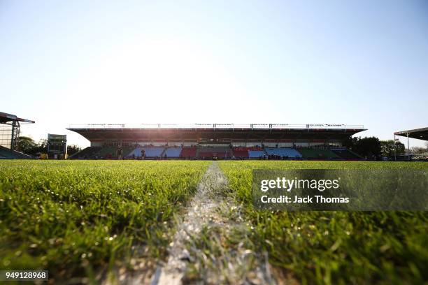 General view of Twickenham Stoop on April 20, 2018 in London, England.