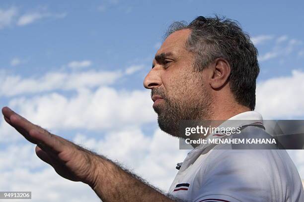 Israeli film director Dover Kossashvili speaks during an interview with AFP in Jerusalem on November 11, 2009. Lacking artistic ambition and created...