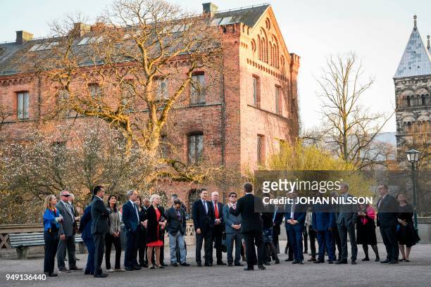 The Ambassadors to the United Nations of the Security Council during a walk in Lund, Sweden April 20, 2019. - The members of the UN Security Council...