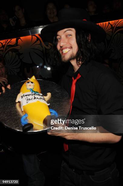 Jackson Rathbone celebrates his birthday at The Bank at the Bellagio Hotel and Casino Resort on December 18, 2009 in Las Vegas, Nevada.