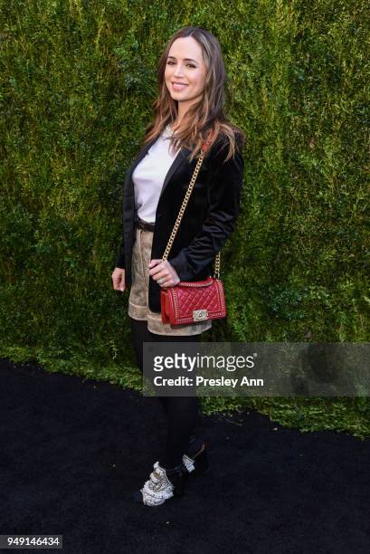 Eliza Dushku attends CHANEL Tribeca Film Festival Women's Filmmaker Luncheon - Arrivals at Odeon on April 20, 2018 in New York City.