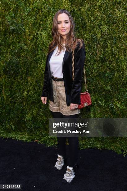 Eliza Dushku attends CHANEL Tribeca Film Festival Women's Filmmaker Luncheon - Arrivals at Odeon on April 20, 2018 in New York City.
