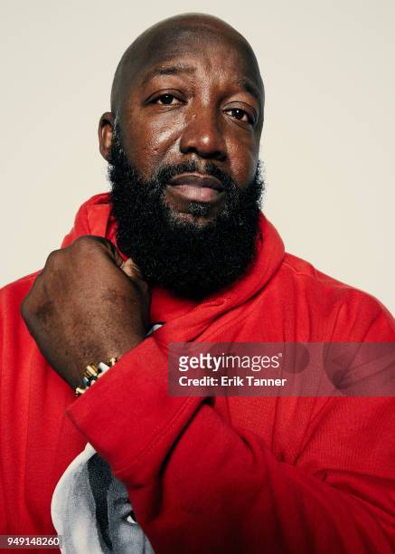 Trayvon Martin's Father Tracy Martin of the film Rest In Power: The Trayvon Martin Story poses for a portrait during the 2018 Tribeca Film Festival...