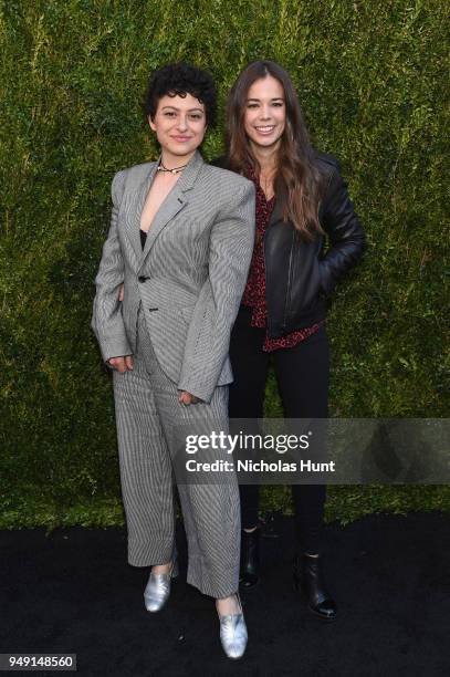 Alia Shawkat and Laia Costa attend the CHANEL Tribeca Film Festival Women's Filmmaker Luncheon at Odeon on April 20, 2018 in New York City.