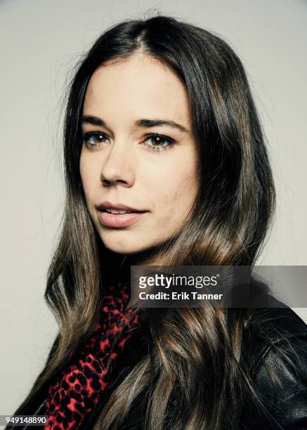 Laia Costa of the film Duck Butter poses for a portrait during the 2018 Tribeca Film Festival at Spring Studio on April 20, 2018 in New York City.