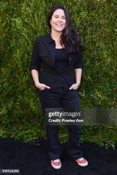 Dava Whisenant attends CHANEL Tribeca Film Festival Women's Filmmaker Luncheon - Arrivals at Odeon on April 20, 2018 in New York City.