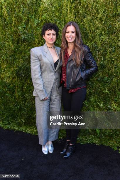 Alia Shawkat and Laia Costa attend CHANEL Tribeca Film Festival Women's Filmmaker Luncheon - Arrivals at Odeon on April 20, 2018 in New York City.