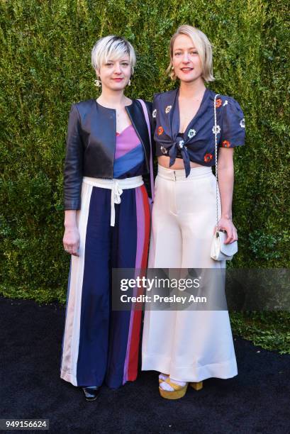 Kelsey Bennett and Remy Bennett attend CHANEL Tribeca Film Festival Women's Filmmaker Luncheon - Arrivals at Odeon on April 20, 2018 in New York City.