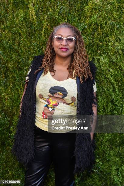 Lisa Cortes attends CHANEL Tribeca Film Festival Women's Filmmaker Luncheon - Arrivals at Odeon on April 20, 2018 in New York City.