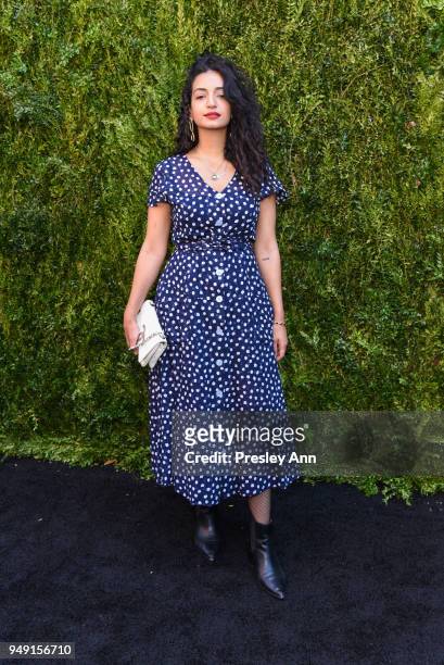 Yumna Al-Arashi attends CHANEL Tribeca Film Festival Women's Filmmaker Luncheon - Arrivals at Odeon on April 20, 2018 in New York City.