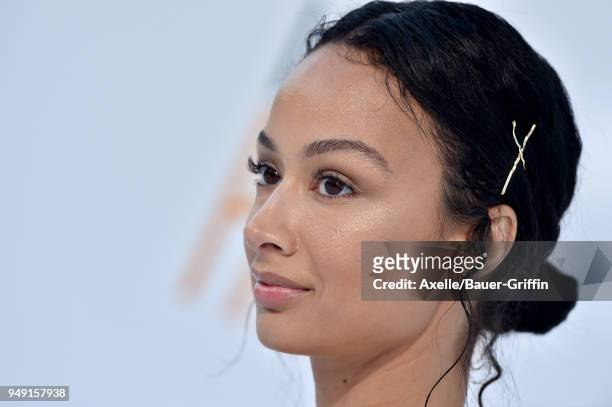 Actress Draya Michele arrives at the premiere of STX Films' 'I Feel Pretty' at Westwood Village Theatre on April 17, 2018 in Westwood, California.
