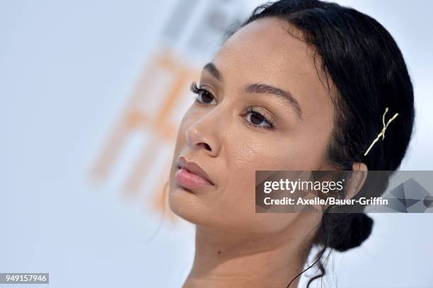 Actress Draya Michele arrives at the premiere of STX Films' 'I Feel Pretty' at Westwood Village Theatre on April 17, 2018 in Westwood, California.