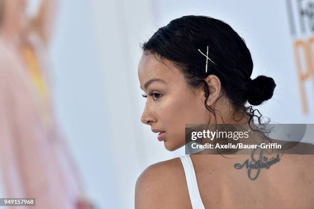 Actress Draya Michele arrives at the premiere of STX Films' 'I Feel Pretty' at Westwood Village Theatre on April 17, 2018 in Westwood, California.