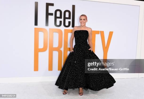 Actress Busy Philipps arrives at the premiere of STX Films' 'I Feel Pretty' at Westwood Village Theatre on April 17, 2018 in Westwood, California.