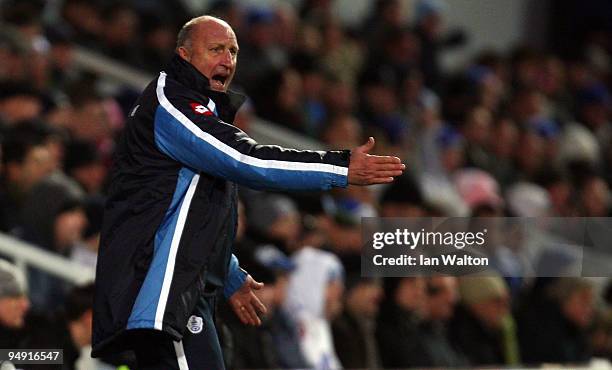 Manager of Queen's Park Rangers Paul Hart during the Coca Cola Championship match between Queens Park Rangers and Sheffield United at Loftus Road...