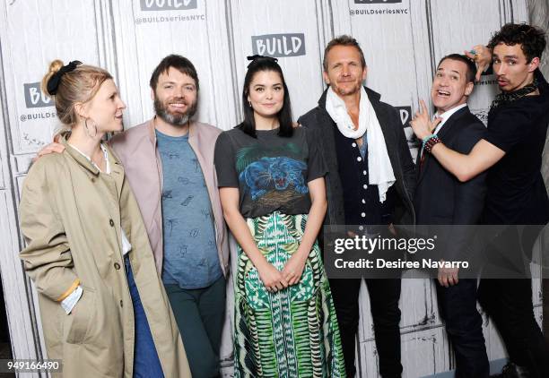 Actors Clemence Poesy, Seth Gabe, Samantha Colley, Sebastian Roche, T.R. Knight and Robert Sheehan visit Build Series to discuss the National...