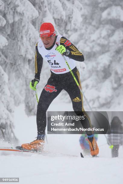 Tobias Angerer of Germany during the Men's Sprint Qualification/Final in the FIS Cross Country World Cup on December 19, 2009 in Rogla, Slovenia.