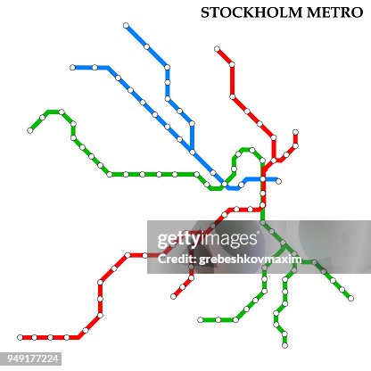 Satellite Metro Map Map Of Metro High-Res Vector Graphic - Getty Images