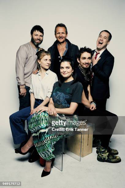 Seth Gabel, Clémence Poésy, Sebastian Roché, Samantha Colley, Robert Sheehan and TR Knight of the series Genius: Picasso pose for a portrait during...