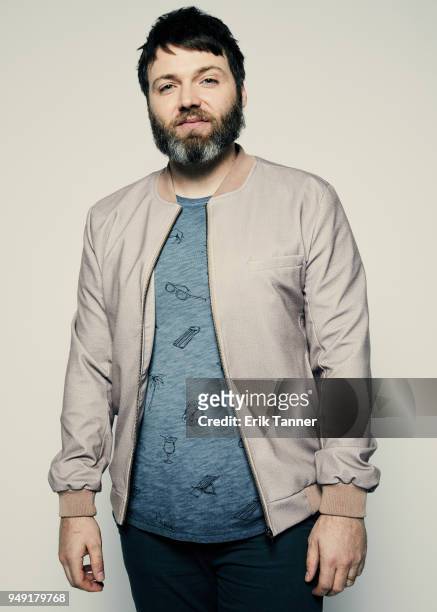 Seth Gabel of the series Genius: Picasso poses for a portrait during the 2018 Tribeca Film Festival at Spring Studio on April 20, 2018 in New York...