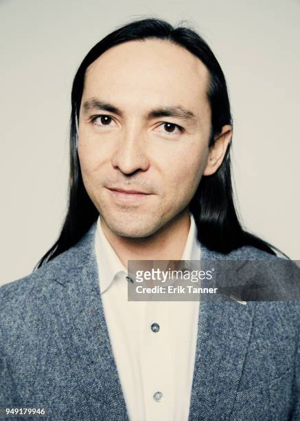 Danfung Dennis of the film This Is Climate Change poses for a portrait during the 2018 Tribeca Film Festival at Spring Studio on April 20, 2018 in...