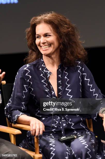 Carol Martori speaks onstage at Tribeca Talks: Sound & Music Design for Film during the 2018 Tribeca Film Festival at SVA Theatre on April 20, 2018...
