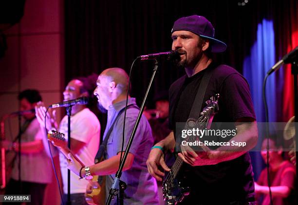 Ozomatli performs at The GRAMMY Museum on December 19, 2009 in Los Angeles, California.