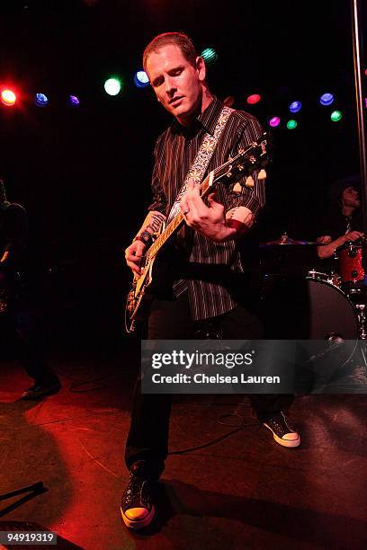 Musician Corey Taylor performs with Camp Freddy at The Roxy on December 18, 2009 in Los Angeles, California.