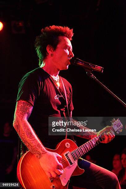 Musician Billy Morrison performs with Camp Freddy at The Roxy on December 18, 2009 in Los Angeles, California.