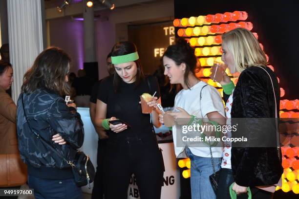 Guests attend the 2018 Tribeca Film Festival After Party For United Skates Hosted By Bai at Metropolitan Pavilion on April 20, 2018 in New York City.