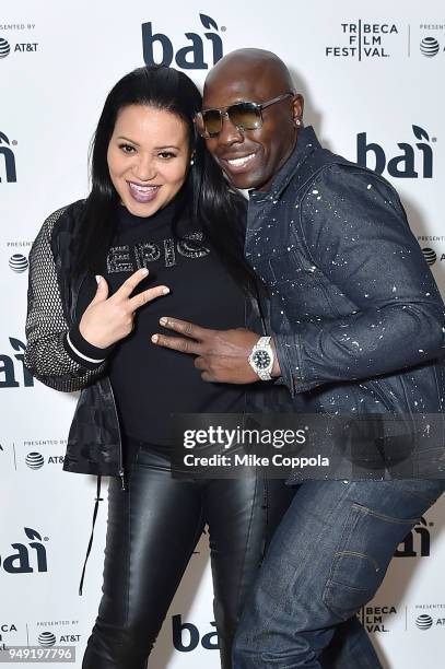 Salt of the hip-hop group Salt-N-Pepa and Musician Chauncey Black of the hip-hop group Blackstreet pose for a picture at the 2018 Tribeca Film...