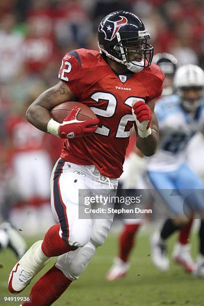 Running back Chris Brown of the Houston Texans the Tennessee Titans on November 23, 2009 at Reliant Stadium in Houston, Texas. The Titans won 20-17.