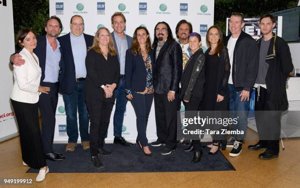 Nadia Conners, Walton Goggins Thomas Linzey, Mathew Schmid, Leila Conners, George DiCaprio, Francesco Lupica, Eric Avery and Josh Klinghoffer attend...