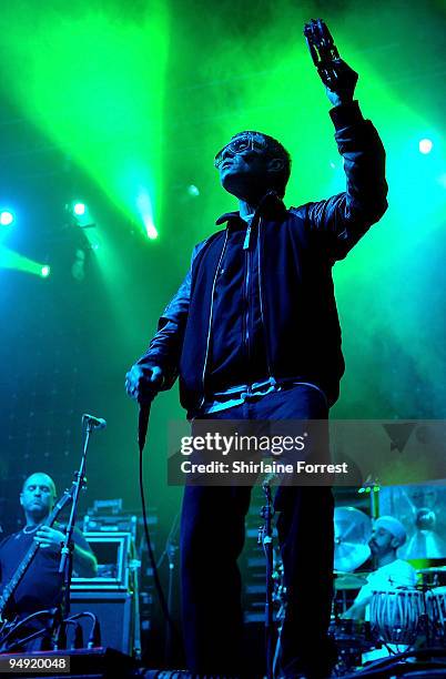 Ian Brown performs at MEN Arena on December 19, 2009 in Manchester, England.