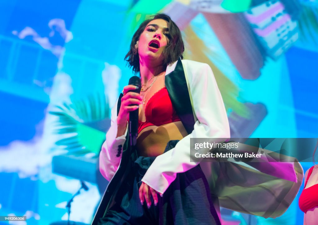 Dua Lipa Performs At Alexandra Palace In London