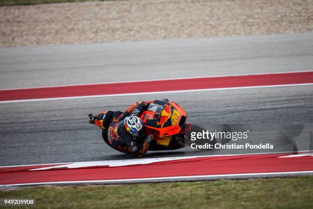 Pol Espargaro of Spain rounds the bend during the MotoGP Red Bull U.S. Grand Prix of The Americas - Free Practice 1 at Circuit of The Americas on...