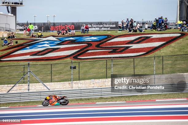 Pol Espargaro of Spain rounds the bend during the MotoGP Red Bull U.S. Grand Prix of The Americas - Free Practice 2 at Circuit of The Americas on...