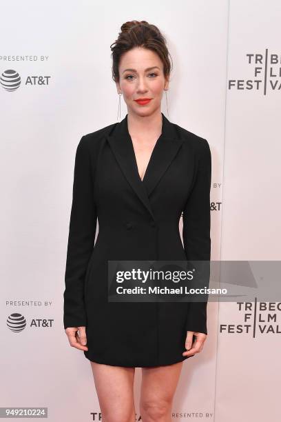 Actress Lynn Collins attends the screening of "Dead Women Walking" during the Tribeca Film Festival at Cinepolis Chelsea on April 20, 2018 in New...