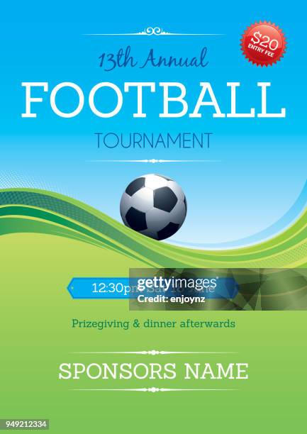 football background - soccer tournament stock illustrations