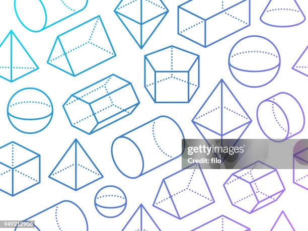 nahtlose geometrische 3d-formen - pyramide geometrische form stock-grafiken, -clipart, -cartoons und -symbole