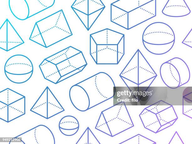 nahtlose geometrische 3d-formen - pyramide-geometrische-form stock-grafiken, -clipart, -cartoons und -symbole