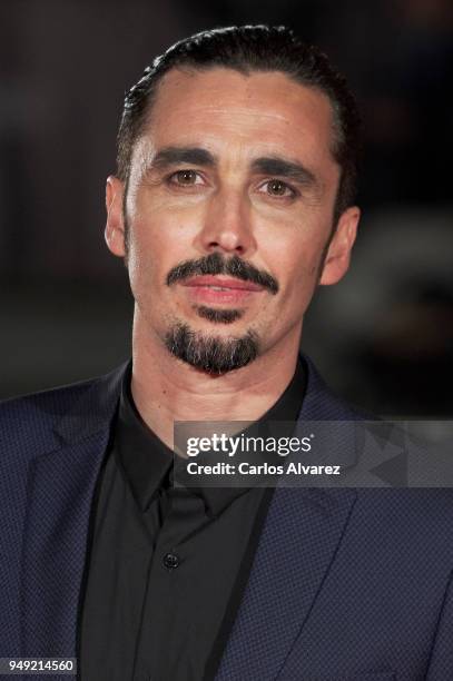 Actor Canco Rodriguez attends 'Casi 40' premiere during the 21th Malaga Film Festival at the Cervantes Theater on April 20, 2018 in Malaga, Spain.