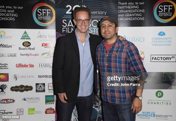 Sam Bisbee and Rudy Valdez attend the 2018 Sarasota Film Festival on April 20, 2018 in Sarasota, Florida.