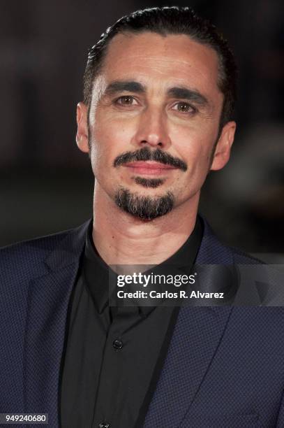 Actor Canco Rodriguez attends 'Casi 40' premiere during the 21th Malaga Film Festival at the Cervantes Theater on April 20, 2018 in Malaga, Spain.