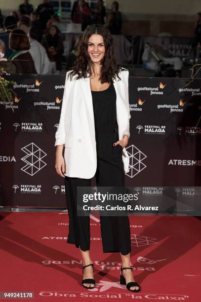 Actress Melina Matthews attends 'Casi 40' premiere during the 21th Malaga Film Festival at the Cervantes Theater on April 20, 2018 in Malaga, Spain.